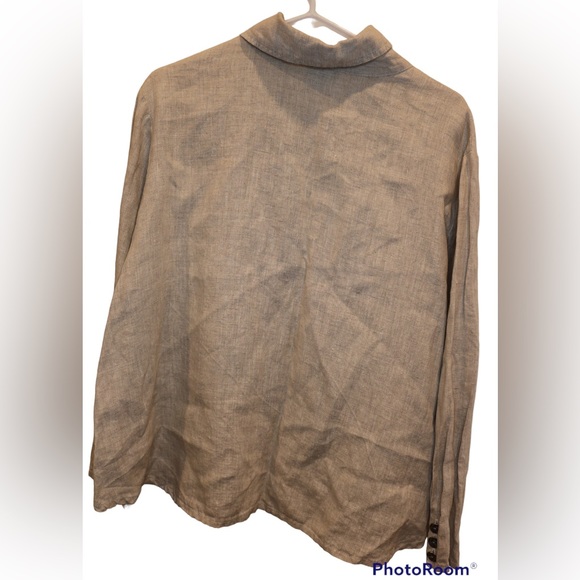 Linen USA made shirt (Katherine Drew Designs) - Picture 4 of 7